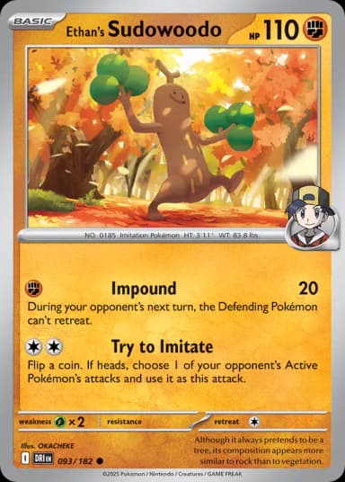 Ethan's Sudowoodo #93