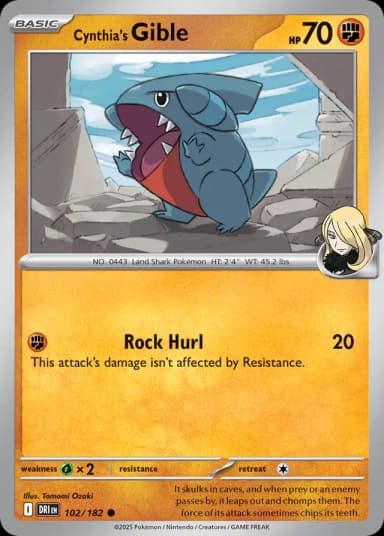Cynthia's Gible #102