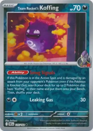 Team Rocket's Koffing #125